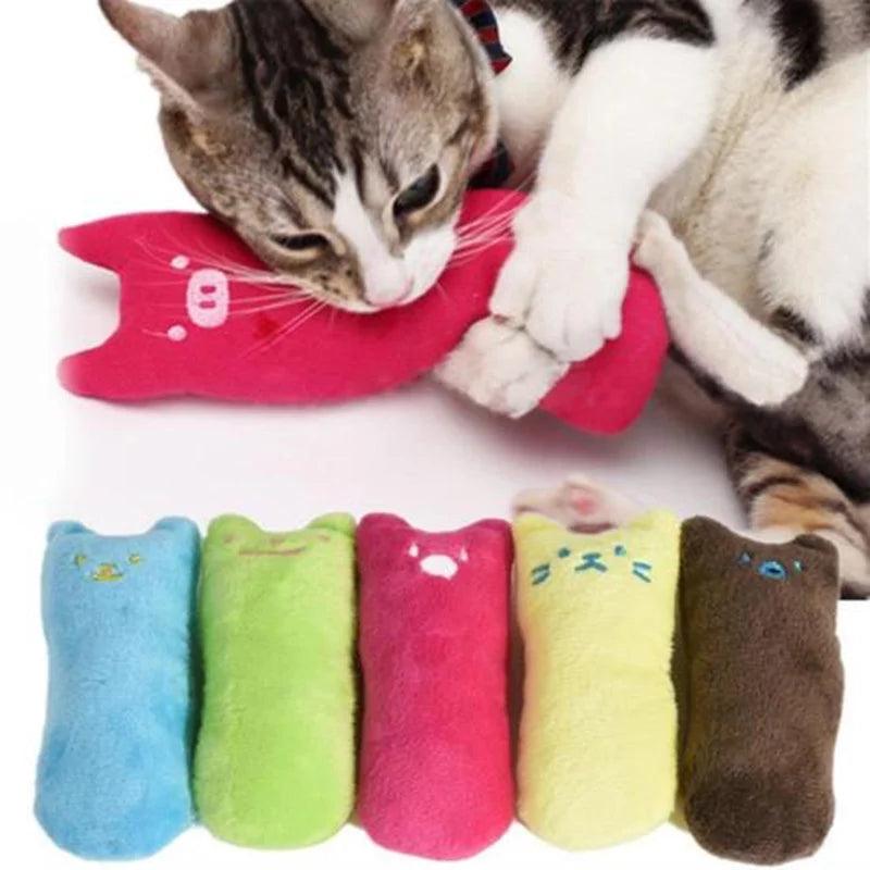 Catnip Cat Toys Pillow Interactive Cat Toy Catnip Pet Supplies Pillow Thumb Plush Teeth Grinding Bite Mint Cat Accessories - Dog Hugs Cat
