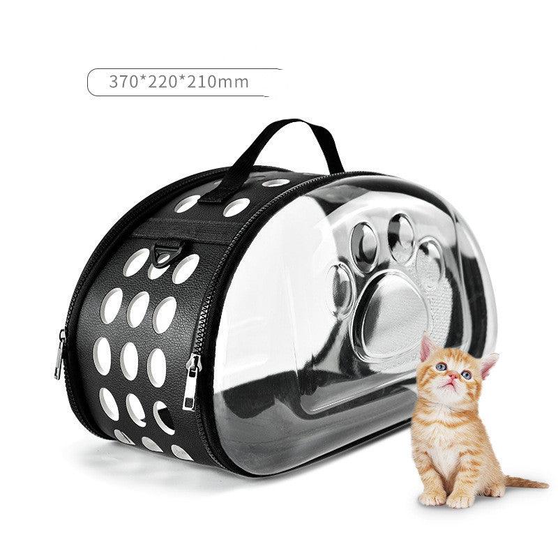 Foldable Cat Bag Breathable Portable Pet Carrier Bag Outdoor Travel Handbag For Cat Dog - Dog Hugs Cat