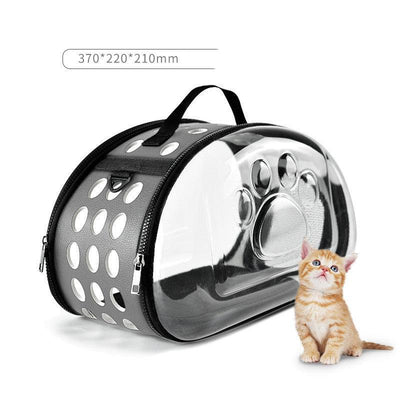 Foldable Cat Bag Breathable Portable Pet Carrier Bag Outdoor Travel Handbag For Cat Dog - Dog Hugs Cat