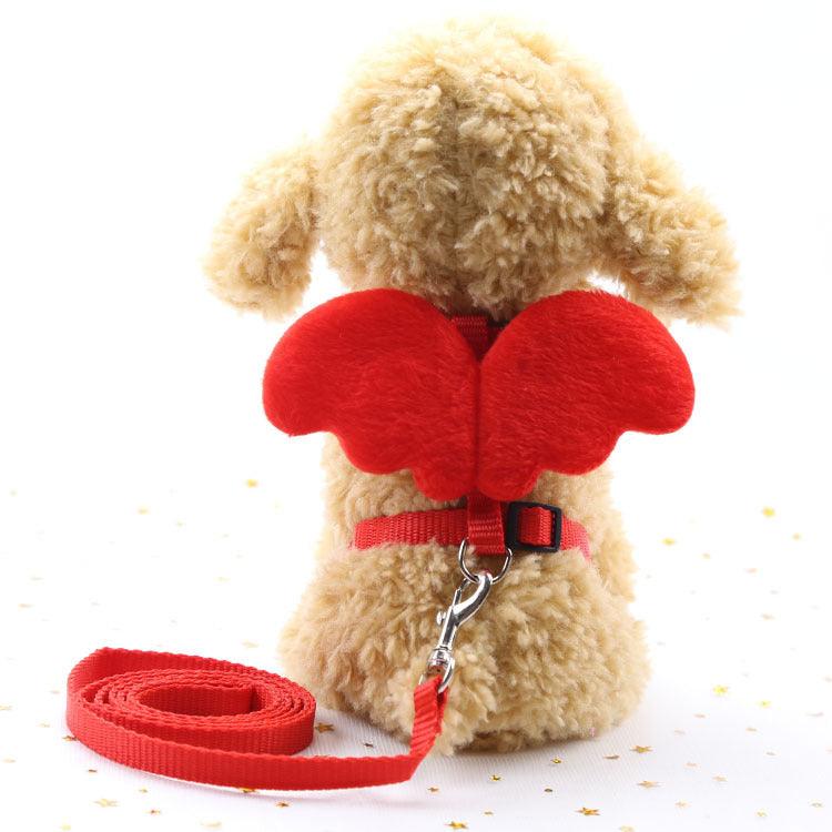 Cute Angel Pet Dog Leashes - Dog Hugs Cat