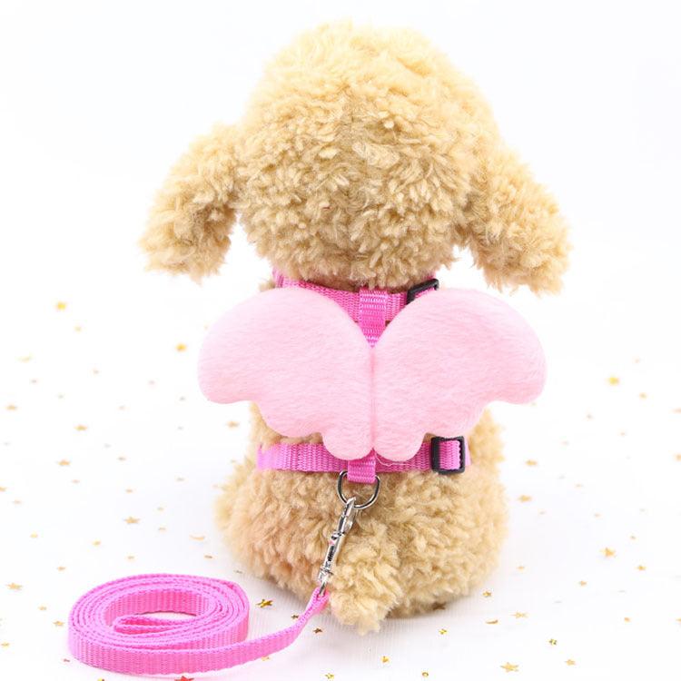 Cute Angel Pet Dog Leashes - Dog Hugs Cat