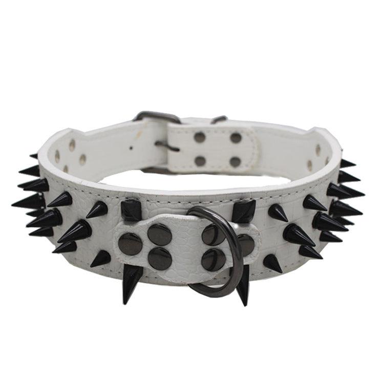 Large Explosion-Proof Rivet Bite-Proof Pet Collar - Dog Hugs Cat