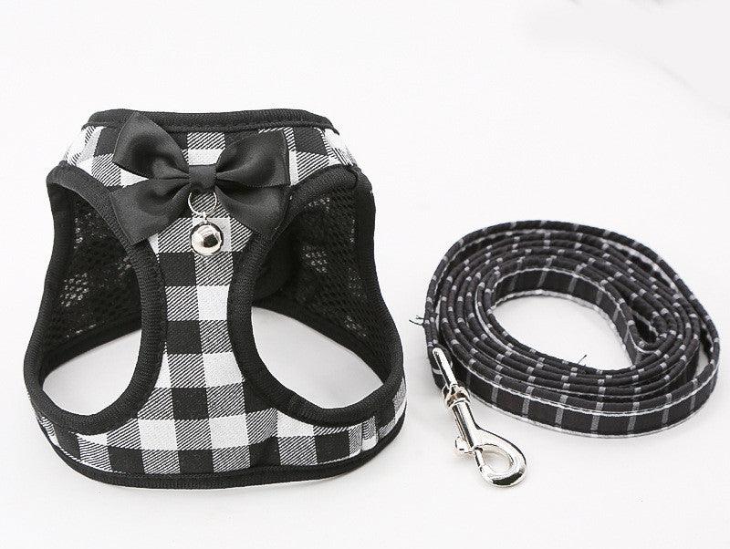 Cat Chain Traction Rope Set, Chest Harness, Cat Harness, Cat Collar, Dog Leash - Dog Hugs Cat