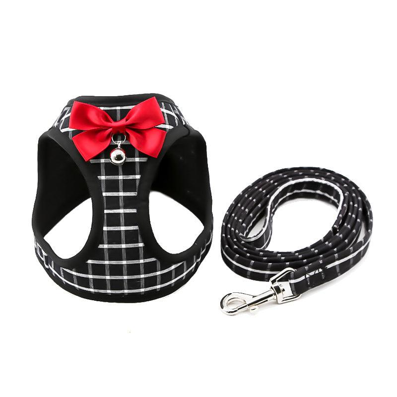 Cat Chain Traction Rope Set, Chest Harness, Cat Harness, Cat Collar, Dog Leash - Dog Hugs Cat