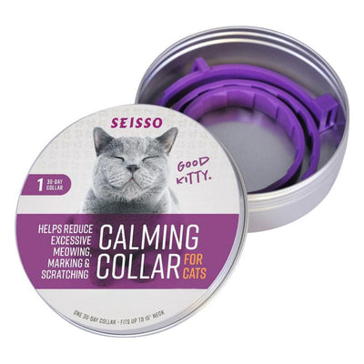 Serenity Paws: Adjustable Cat Anxiety Relief Collar