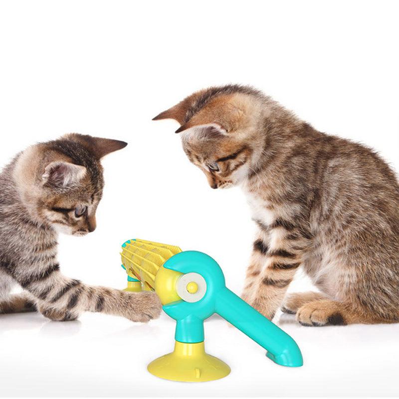 Funny Cat Toys 360 Roller Suction Cup - Dog Hugs Cat