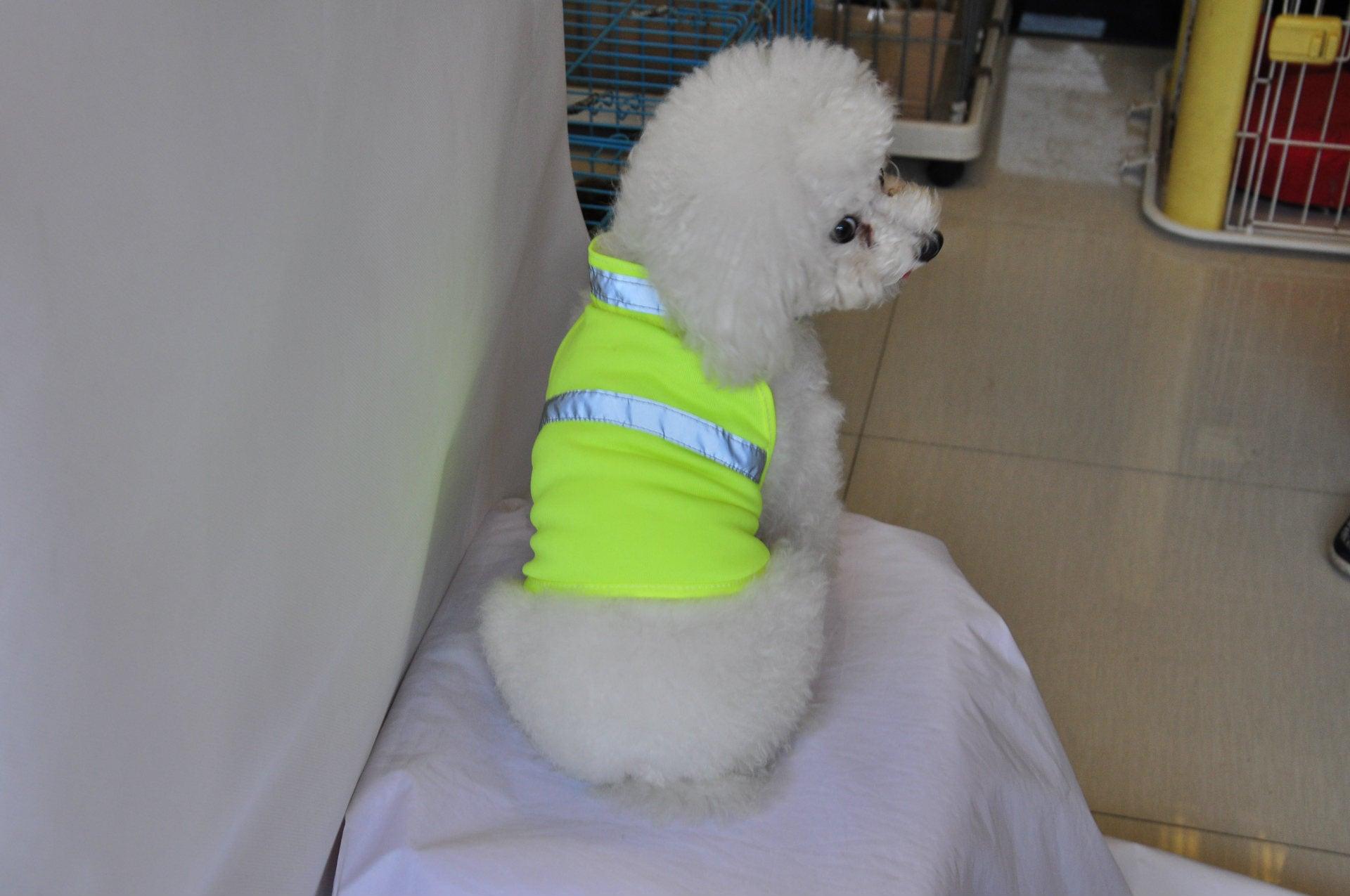 Summer Pet Clothing Dog Reflective Clothing Work Dog Safety Clothing - Dog Hugs Cat