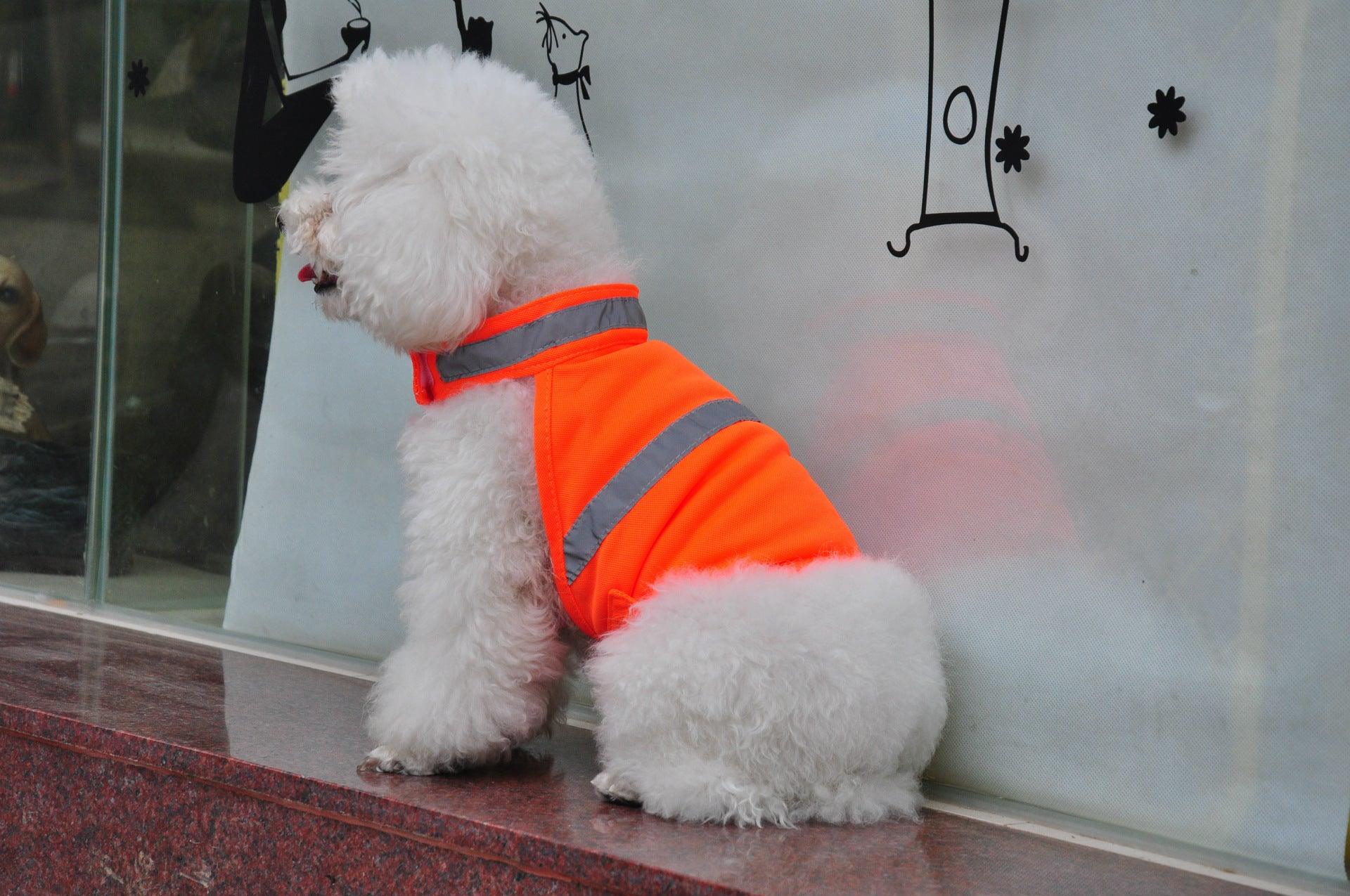 Summer Pet Clothing Dog Reflective Clothing Work Dog Safety Clothing - Dog Hugs Cat