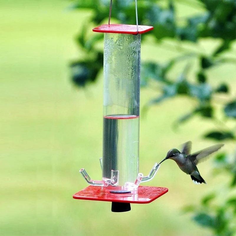 Hanging Cylindrical Bird Feeder Hummingbird Bird Feeder - Dog Hugs Cat