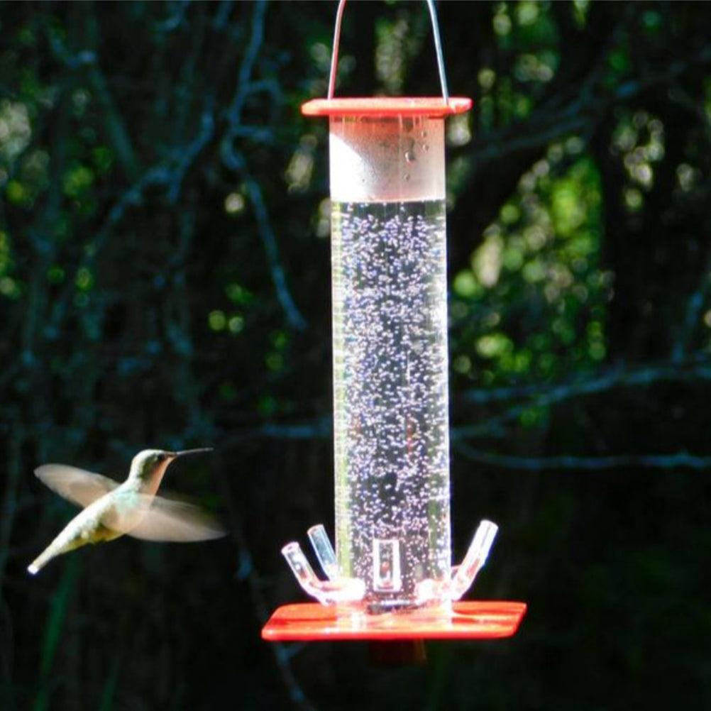 Hanging Cylindrical Bird Feeder Hummingbird Bird Feeder - Dog Hugs Cat