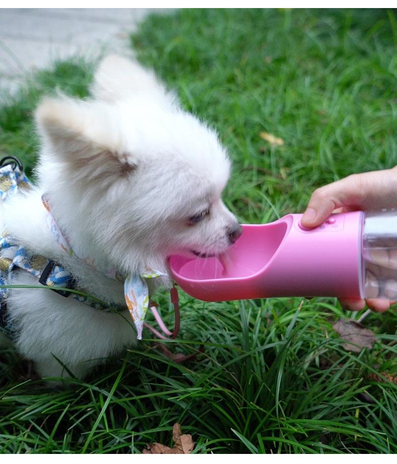 Dog Water Bottle Portable Pet Water Bottle Leak Proof Dog Water Dispenser And Food, Lightweight Dog Travel Water Bottle Bowl For Walking And Travel - Dog Hugs Cat