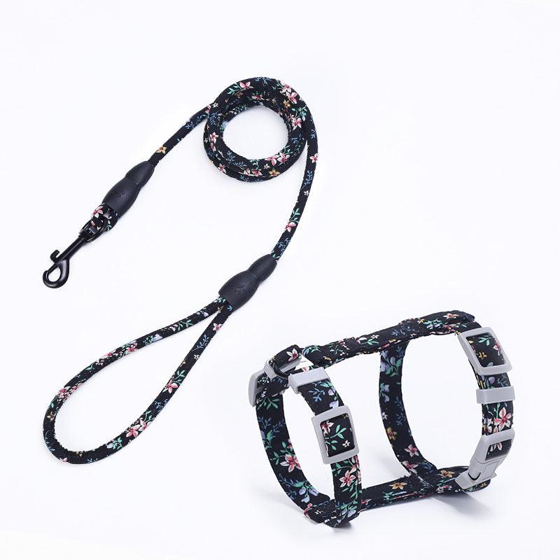 Cat Traction Rope Chest Harness I-Shaped Traction Rope Cat Chain - Dog Hugs Cat