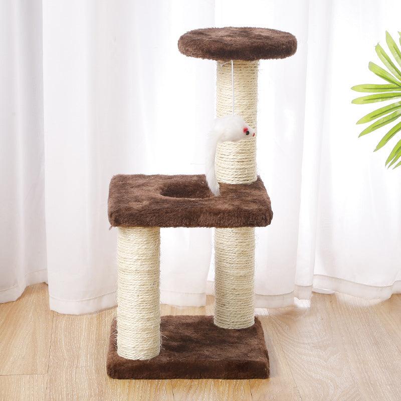 Explosive Cat Climbing Frame, Small Cat Tree, Cat Toy, Sisal Cat Jumping Platform, Cat Supplies, Cat Scratching Post, Pet Supplies - Dog Hugs Cat