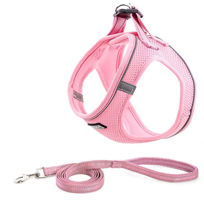 Dog Chest Harness Traction Suit Clothes Dog Chain Dog Leash - Dog Hugs Cat