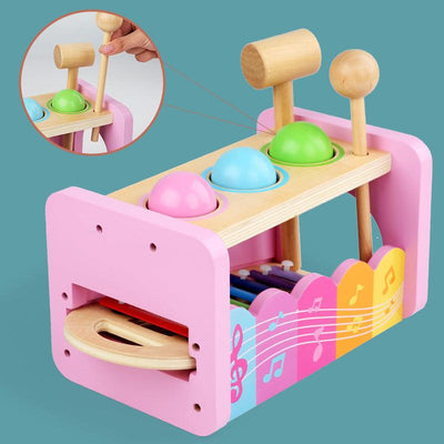 Playing The Piano With Eight Notes To Recognize The Hamster Parent-Child Toy - Dog Hugs Cat