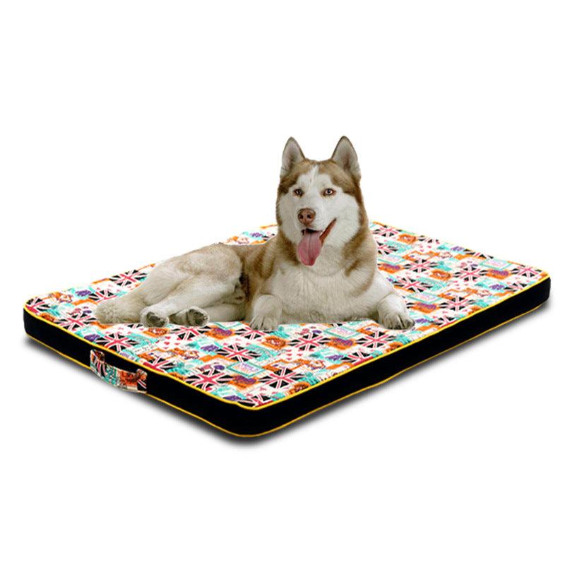 Thickened Pet Printing Canvas Dog Mats Dog Bed Mats Dog Bed Mattresses - Dog Hugs Cat
