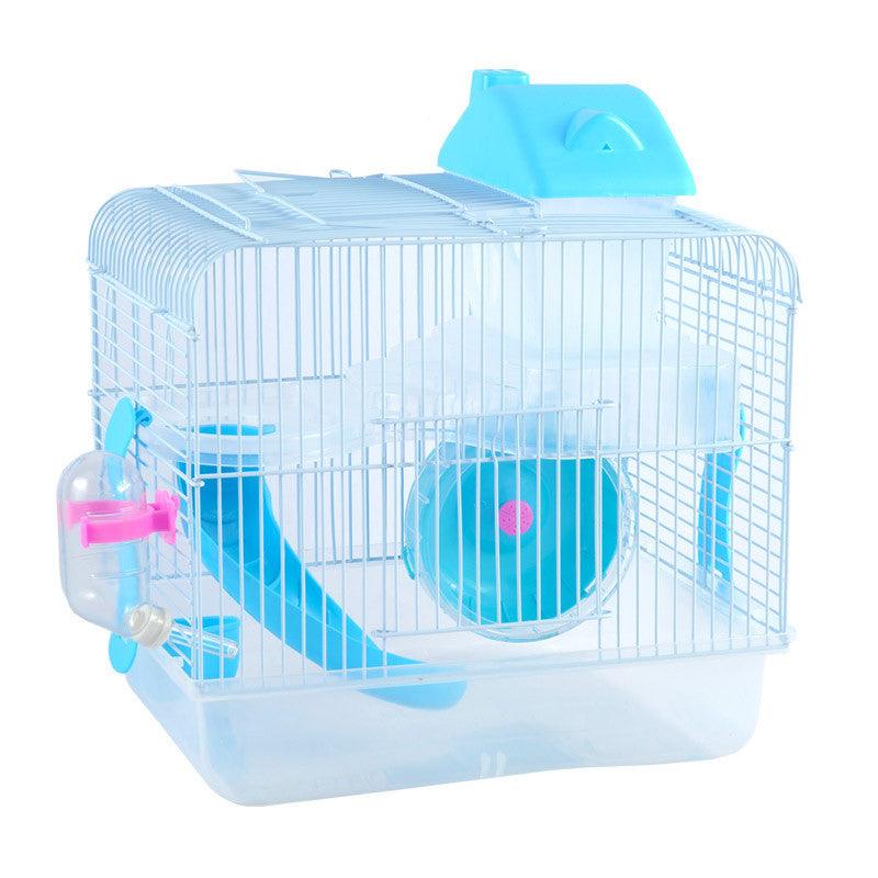 Manufacturers Sell Hamster Cages, Hamsters, Crystal Castles, Hamster Cages, Double-Layer Villa Supplies, Toys, Five Colors Optional - Dog Hugs Cat