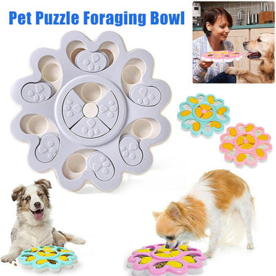 Dog Food Feeder Bowl Food Toy Interaction Toys Smart Puzzle Puppy Training Games - Dog Hugs Cat
