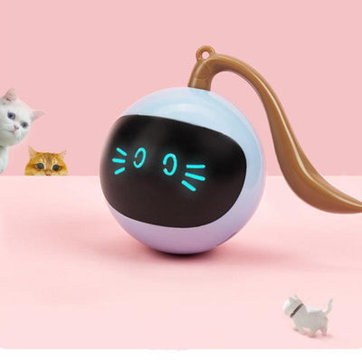 Pet Smart Interactive Colorful Led Rotating Ball - Dog Hugs Cat