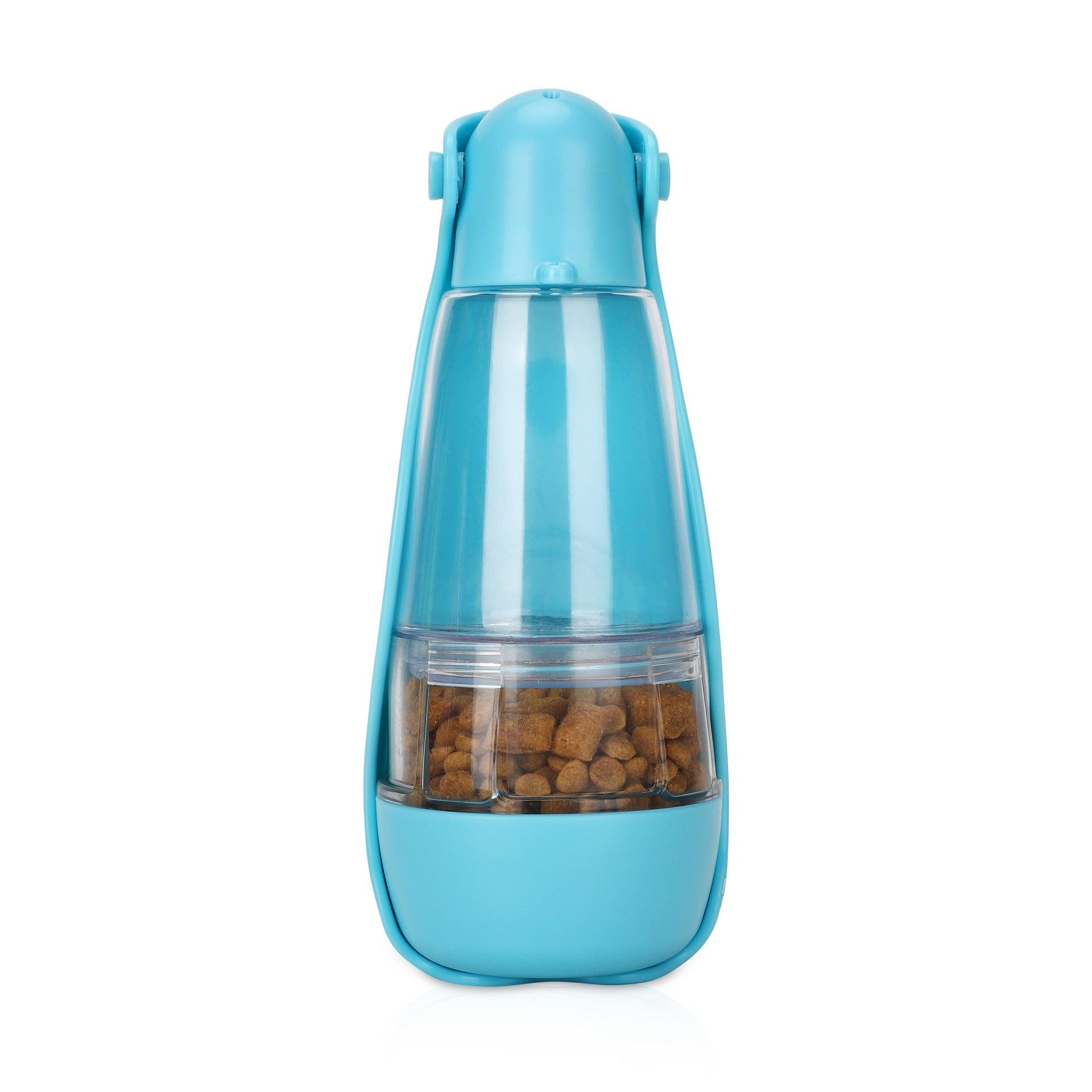 Portable Multifunctional Pet Accompanying Cup Dog Cat Supplies Food Water Bottle - Dog Hugs Cat