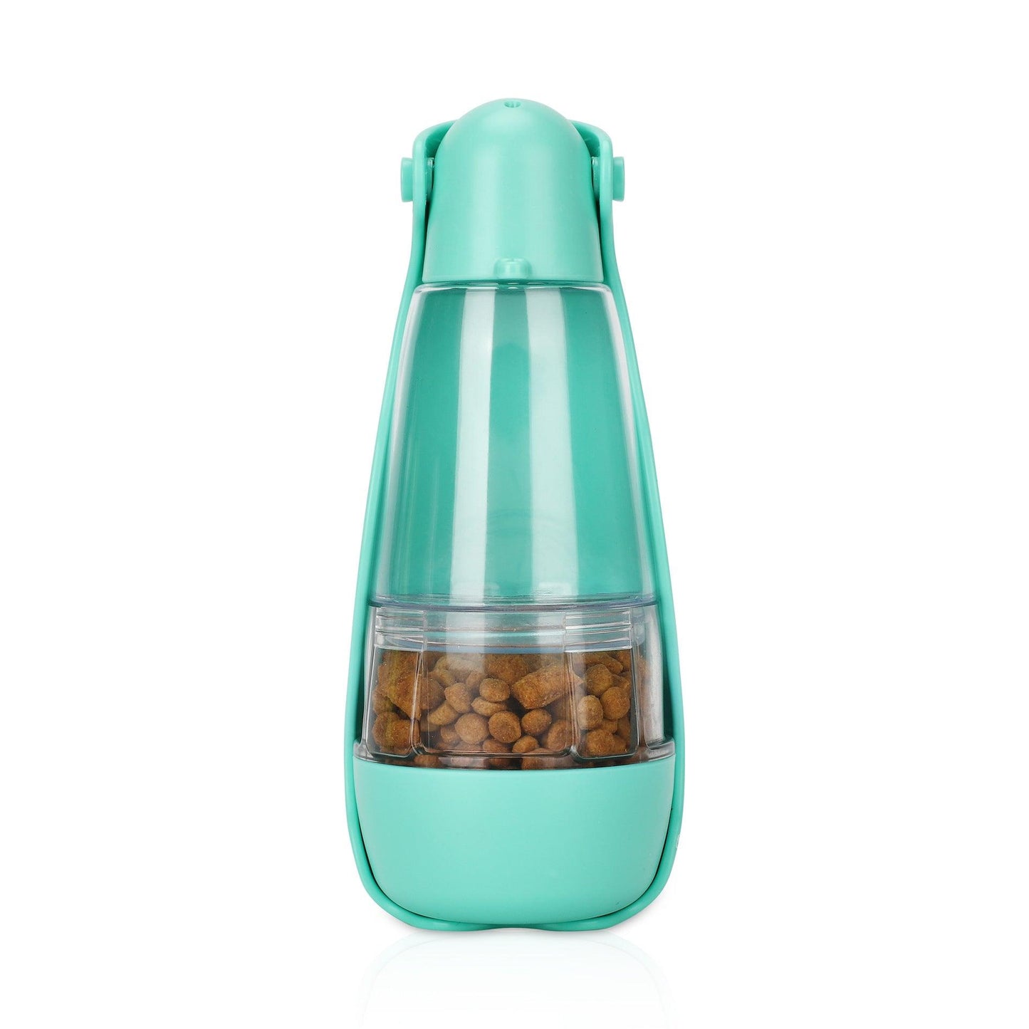 Portable Multifunctional Pet Accompanying Cup Dog Cat Supplies Food Water Bottle - Dog Hugs Cat