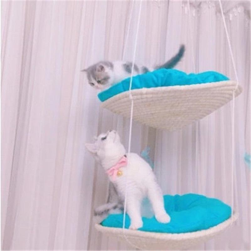 Cat Climbing Frame Cat Litter Cat Tree Cat Jumping Platform Cat Scratching Frame - Dog Hugs Cat