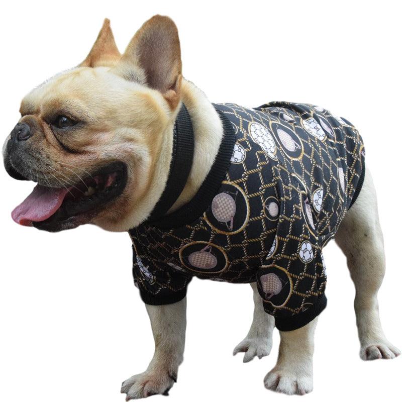 Bag Printing Dog Clothes Spring And Autumn Stretch Small Dog Pet Clothes - Dog Hugs Cat