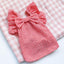 Pet Clothes Red Check Bowknot Pet Clothes Baby Shirt - Dog Hugs Cat