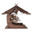 Wooden Home Garden Outdoor Bird Feeder Garden Pendant Decoration Feeder - Dog Hugs Cat