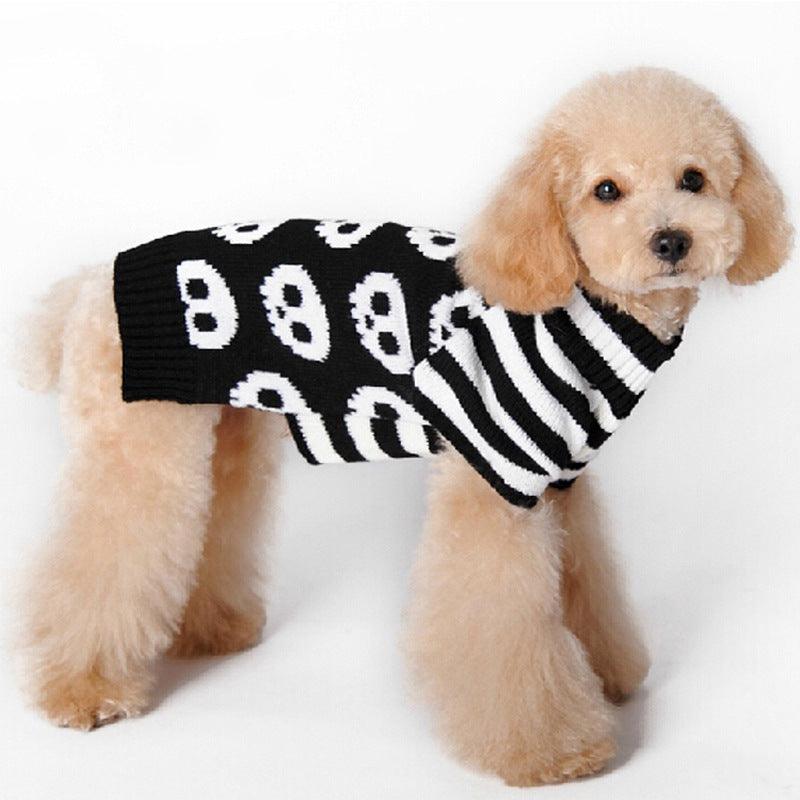 Skull Dog Halloween Sweater Pet Supplies - Dog Hugs Cat