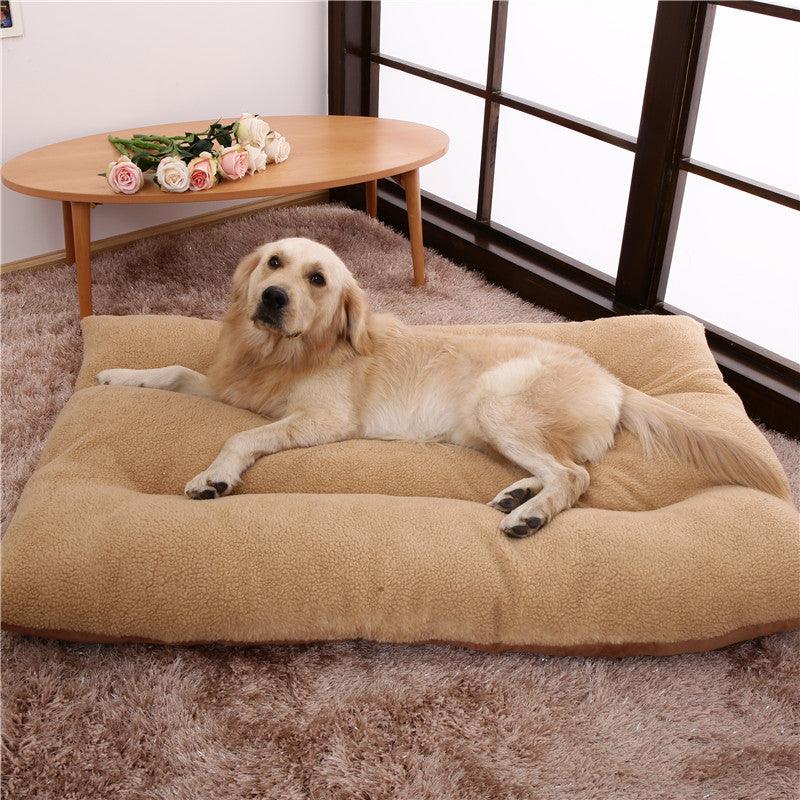 Warm And Thick Large Dog Golden Retriever Pet Bed - Dog Hugs Cat