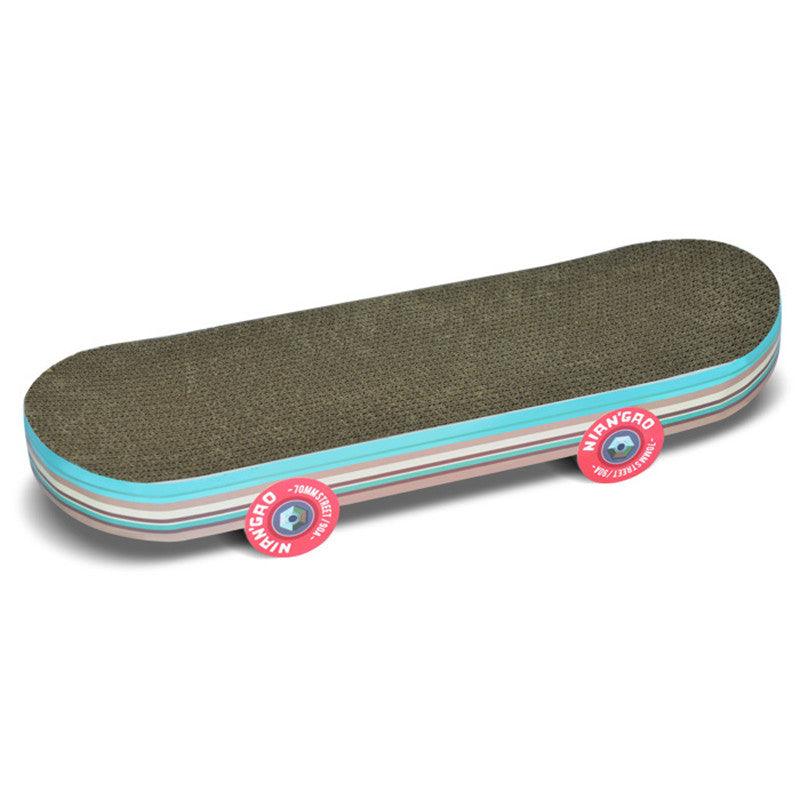 Rice Cake Skateboard Cat Scratching Board Corrugated Small Cat Supplies Cat Toys - Dog Hugs Cat