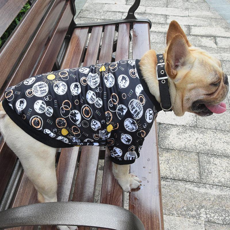 Printed Pet Clothes Spring And Autumn Dog Clothes Dog Clothes Pet Clothes - Dog Hugs Cat