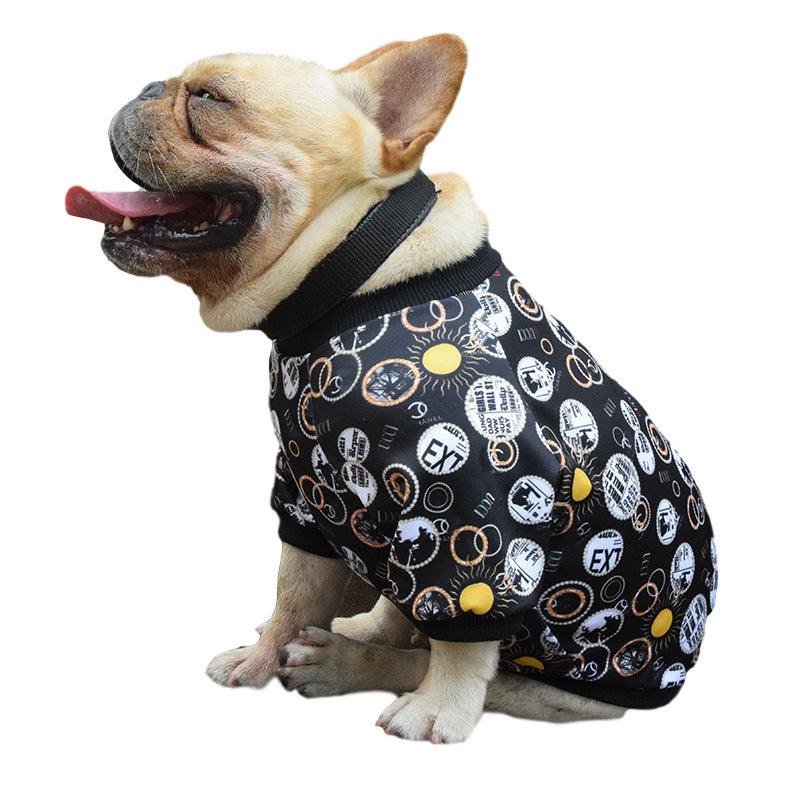 Printed Pet Clothes Spring And Autumn Dog Clothes Dog Clothes Pet Clothes - Dog Hugs Cat