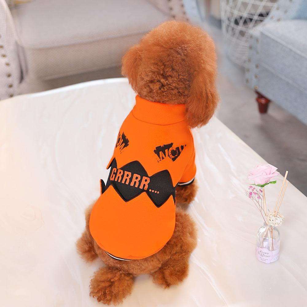 Puppy Dog Clothes Halloween Pumpkin Costume - Dog Hugs Cat