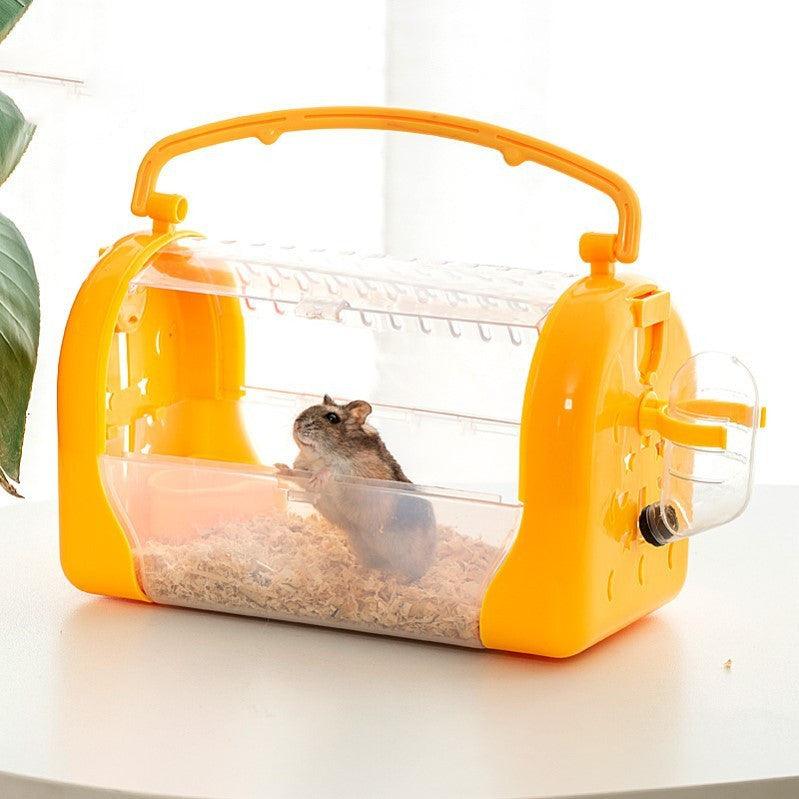 Portable Cage To Go Out Transparent Bag Hamster Out To Carry Cage - Dog Hugs Cat