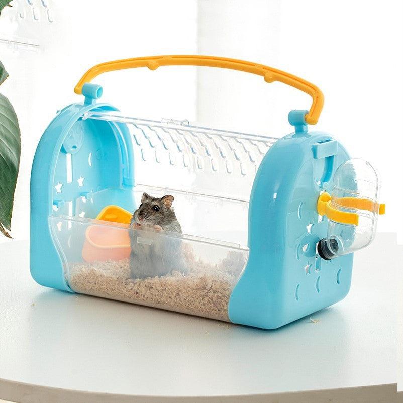 Portable Cage To Go Out Transparent Bag Hamster Out To Carry Cage - Dog Hugs Cat