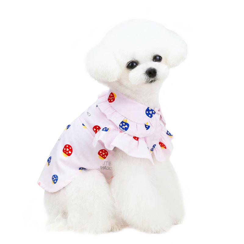 Pet Clothes Puppy Clothes Thin Pet Clothes Teddy Dog Cat Clothes Spring - Dog Hugs Cat