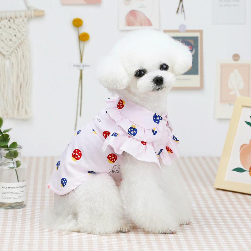 Pet Clothes Puppy Clothes Thin Pet Clothes Teddy Dog Cat Clothes Spring - Dog Hugs Cat