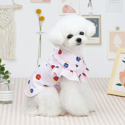 Pet Clothes Puppy Clothes Thin Pet Clothes Teddy Dog Cat Clothes Spring - Dog Hugs Cat