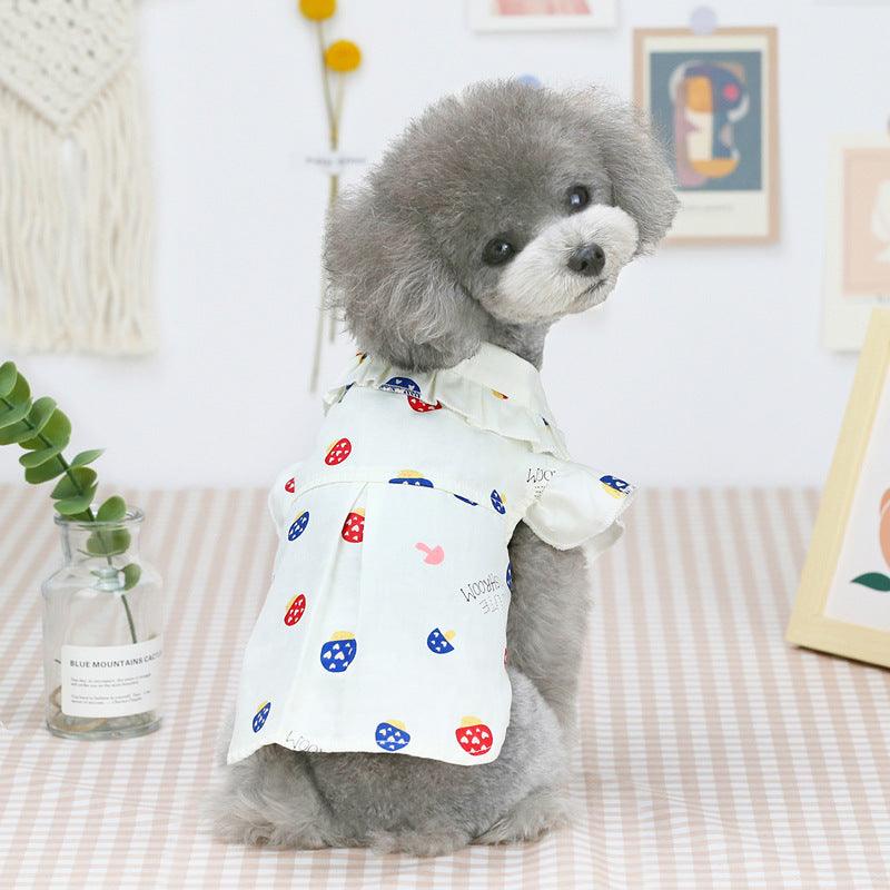 Pet Clothes Puppy Clothes Thin Pet Clothes Teddy Dog Cat Clothes Spring - Dog Hugs Cat