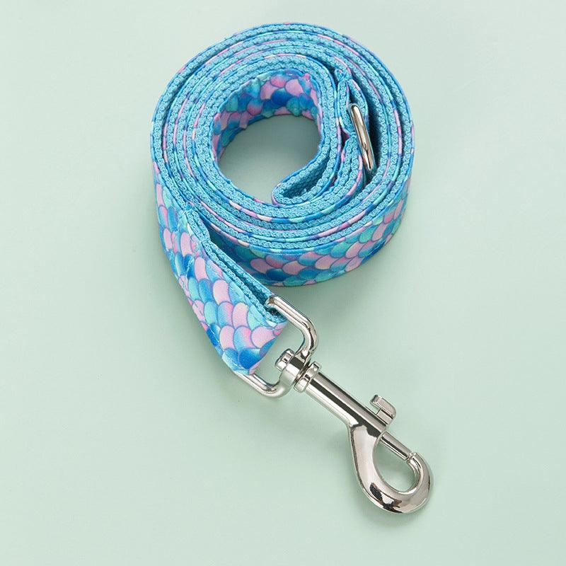 Mermaid Pet Collar Leash Dog Leash - Dog Hugs Cat