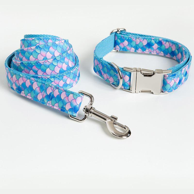 Mermaid Pet Collar Leash Dog Leash - Dog Hugs Cat