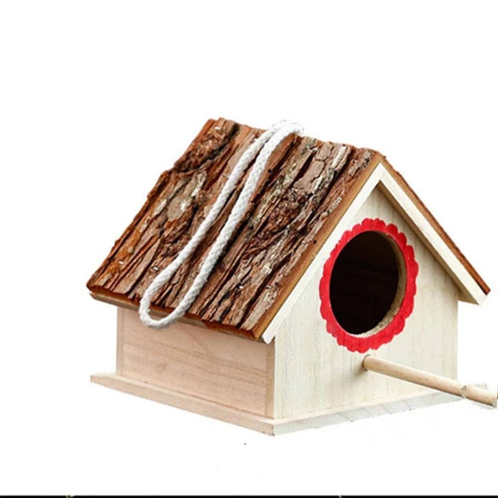 Bird House Bird Nest Outdoor Tree Parrot Breeding Box - Dog Hugs Cat