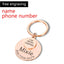 POD Pet Collar Tag Funny Keychain Dog Personalized Puppy Pet Id - Dog Hugs Cat