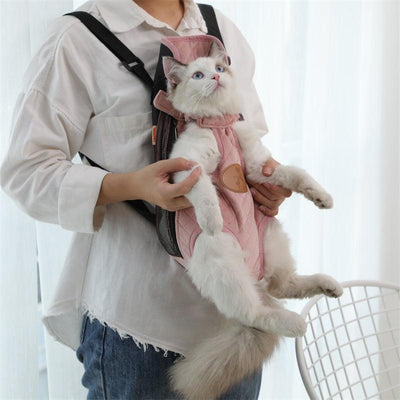 Portable Cat Backpack For Spring Outing - Dog Hugs Cat
