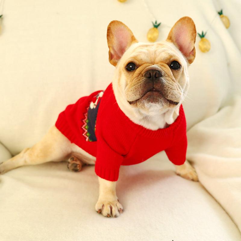 Pet Christmas Sweater - Dog Hugs Cat