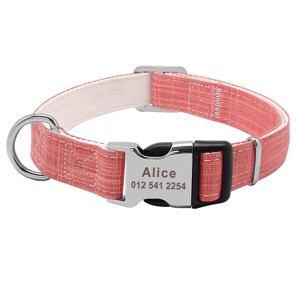 Dog Tag Custom Dog Collar - Dog Hugs Cat