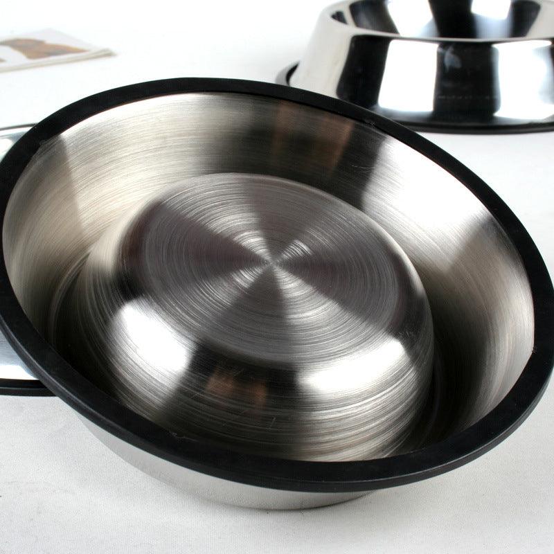 Classic Stainless Steel Bowls - Dog Hugs Cat