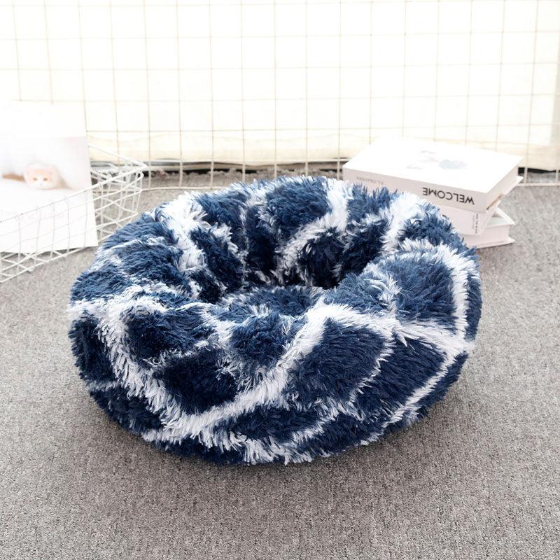 Cathouse Doghouse Large, Medium And Small Dogs Warm Plush Round Pet Bed Dog Bed Cat Bed Dog Bed - Dog Hugs Cat